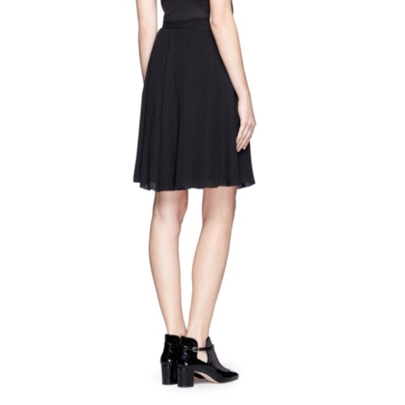 NWOT Theory 100% Alcine Silk Black Pleated… - Picture 3 of 4